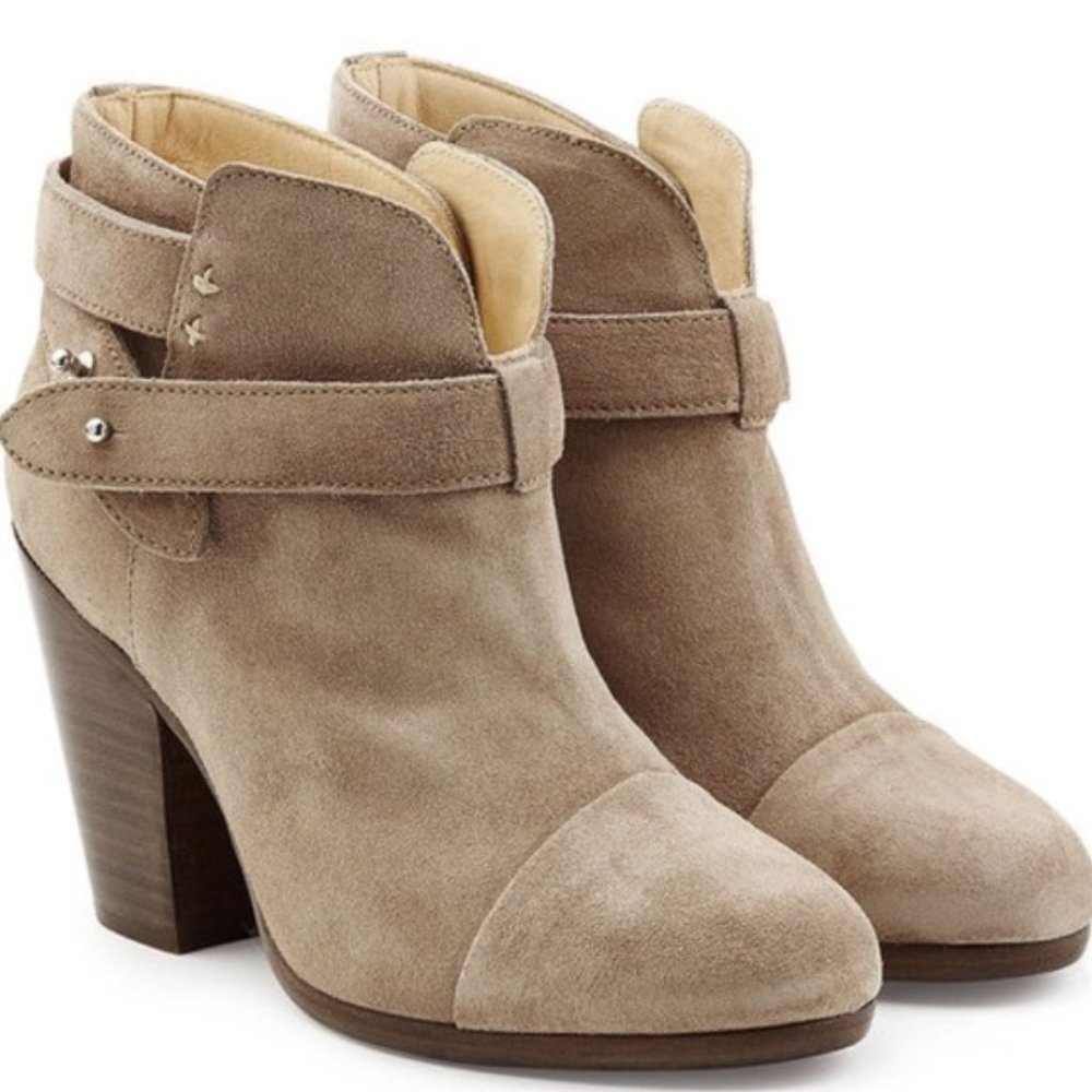 rag & bone ankle boots, Harrow leather suede booties, size 39.5